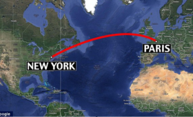 Flight Time from New York to Paris
